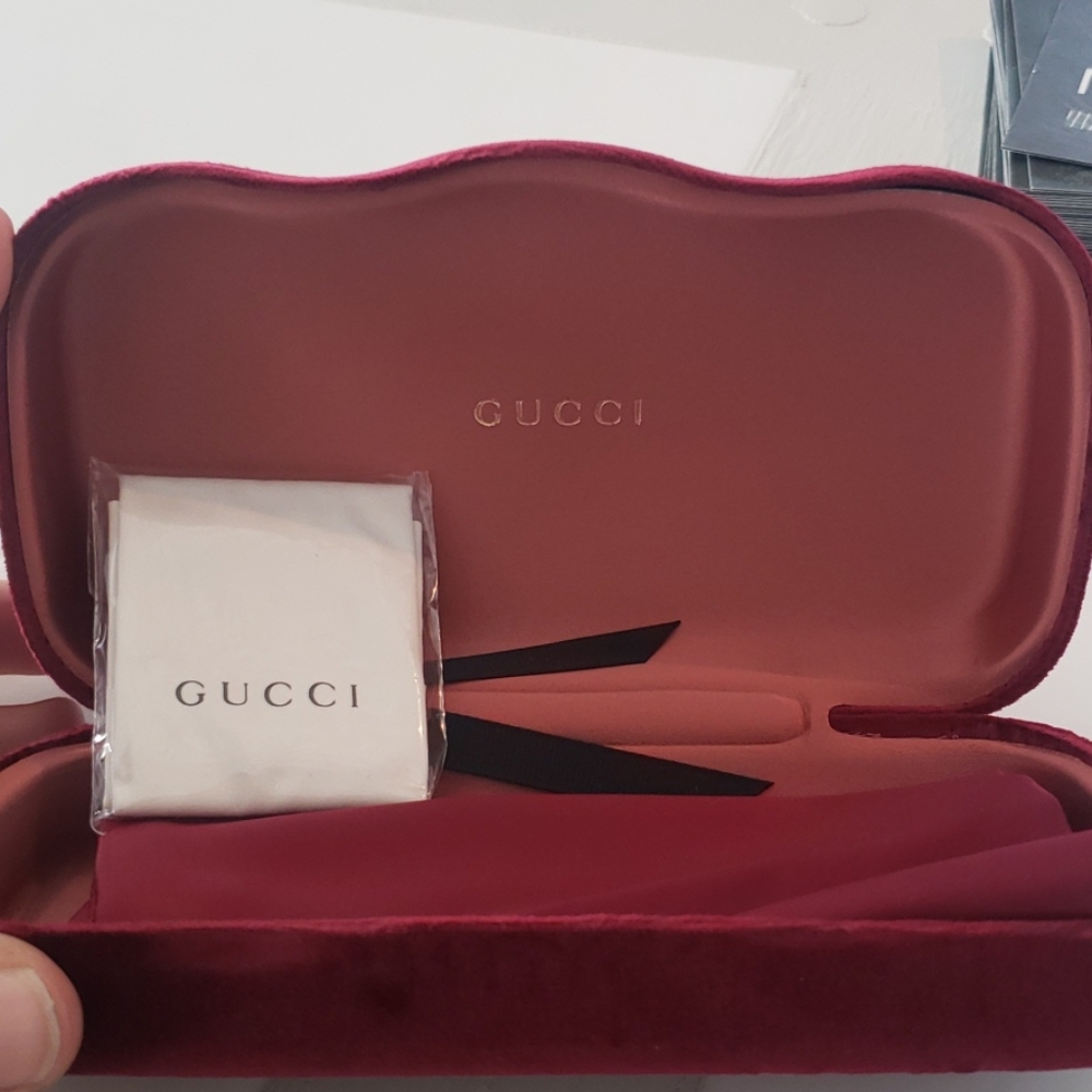 Red Gucci Hard Sunglasses Case